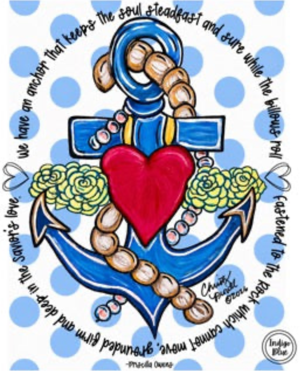Indigo Blue - Anchor to My Soul Top *Preorder*