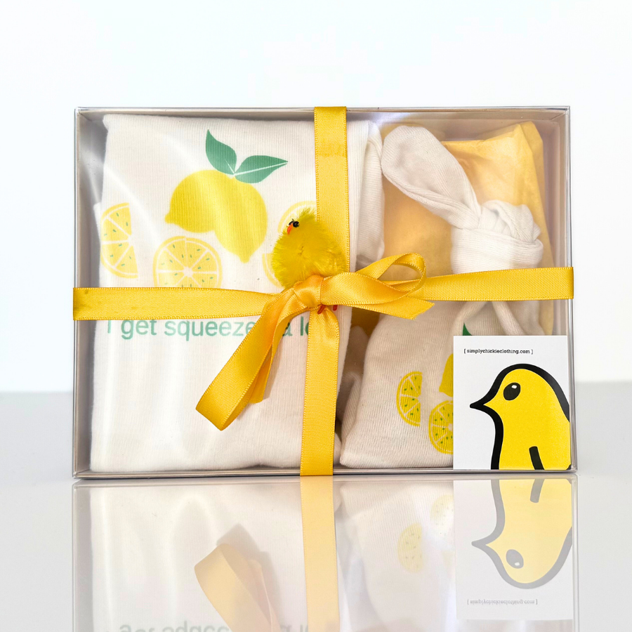 I Get Squeezed A Lot Short Sleeve Romper and Hat Gift Set