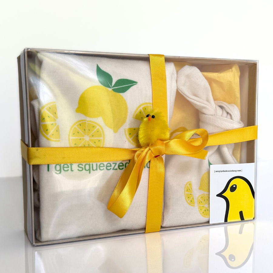 I Get Squeezed A Lot Short Sleeve Romper and Hat Gift Set