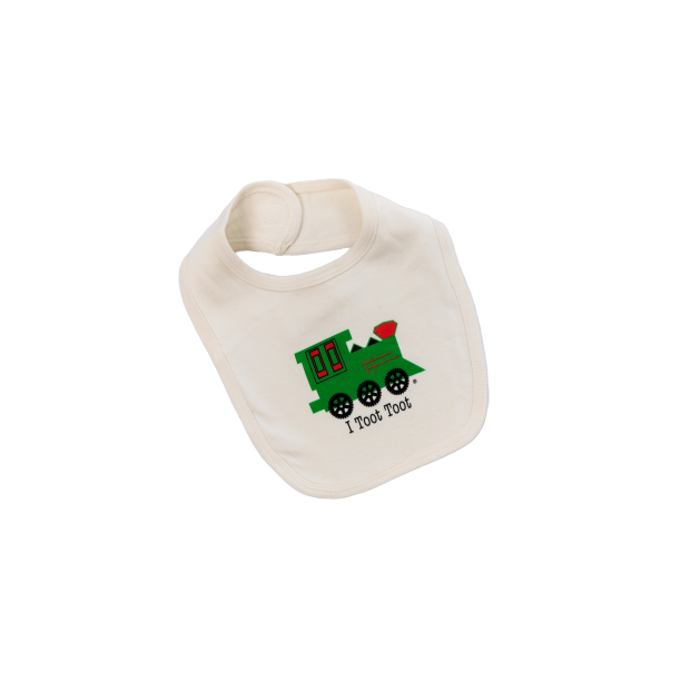 I Toot Toot Train Baby Bib
