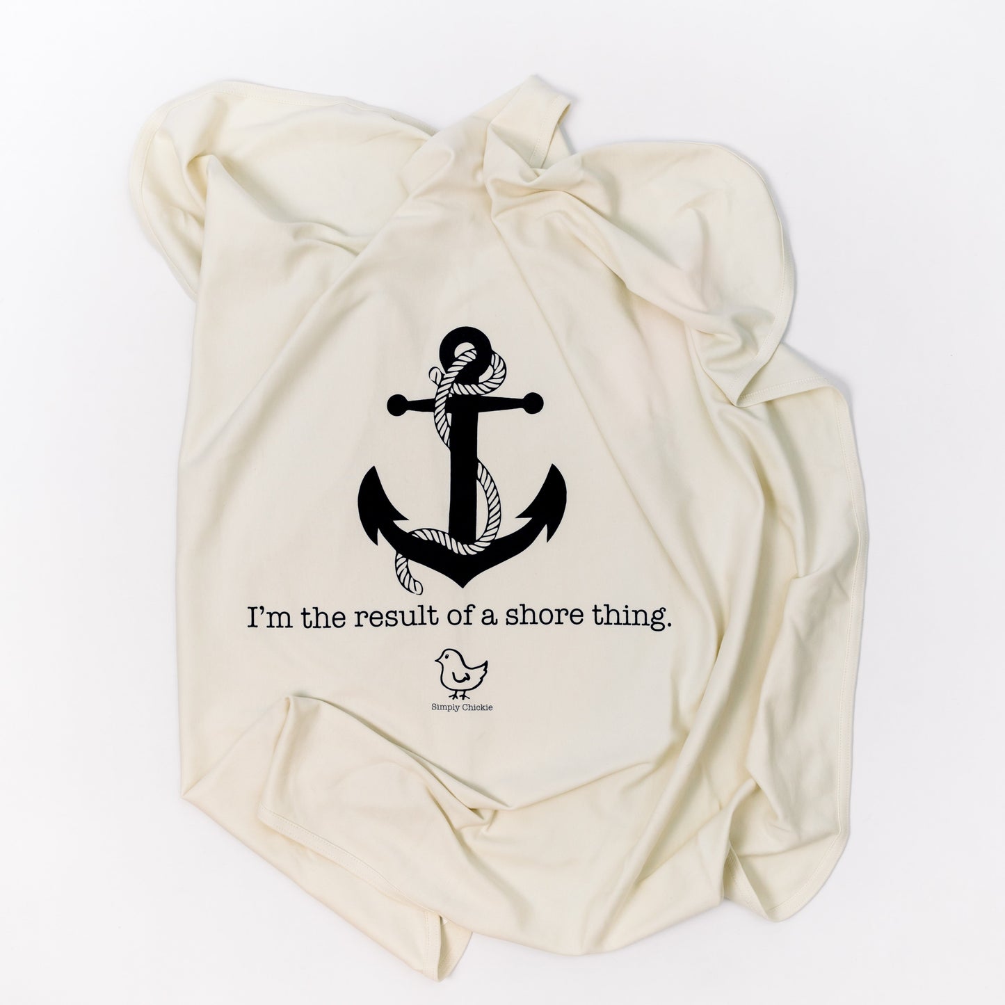 Shore Thing Nautical Anchor Baby Blanket