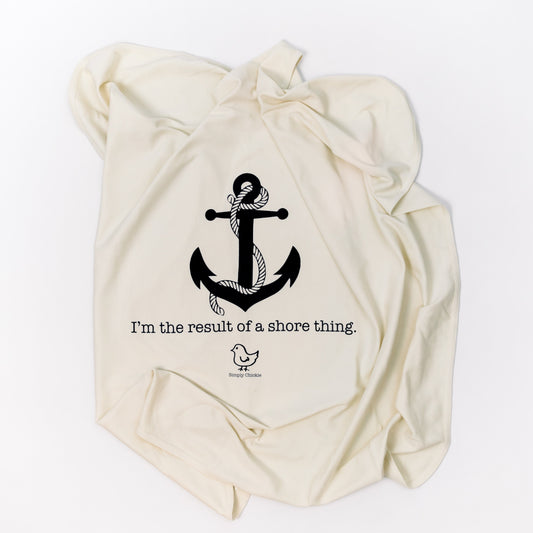 Shore Thing Nautical Anchor Baby Blanket