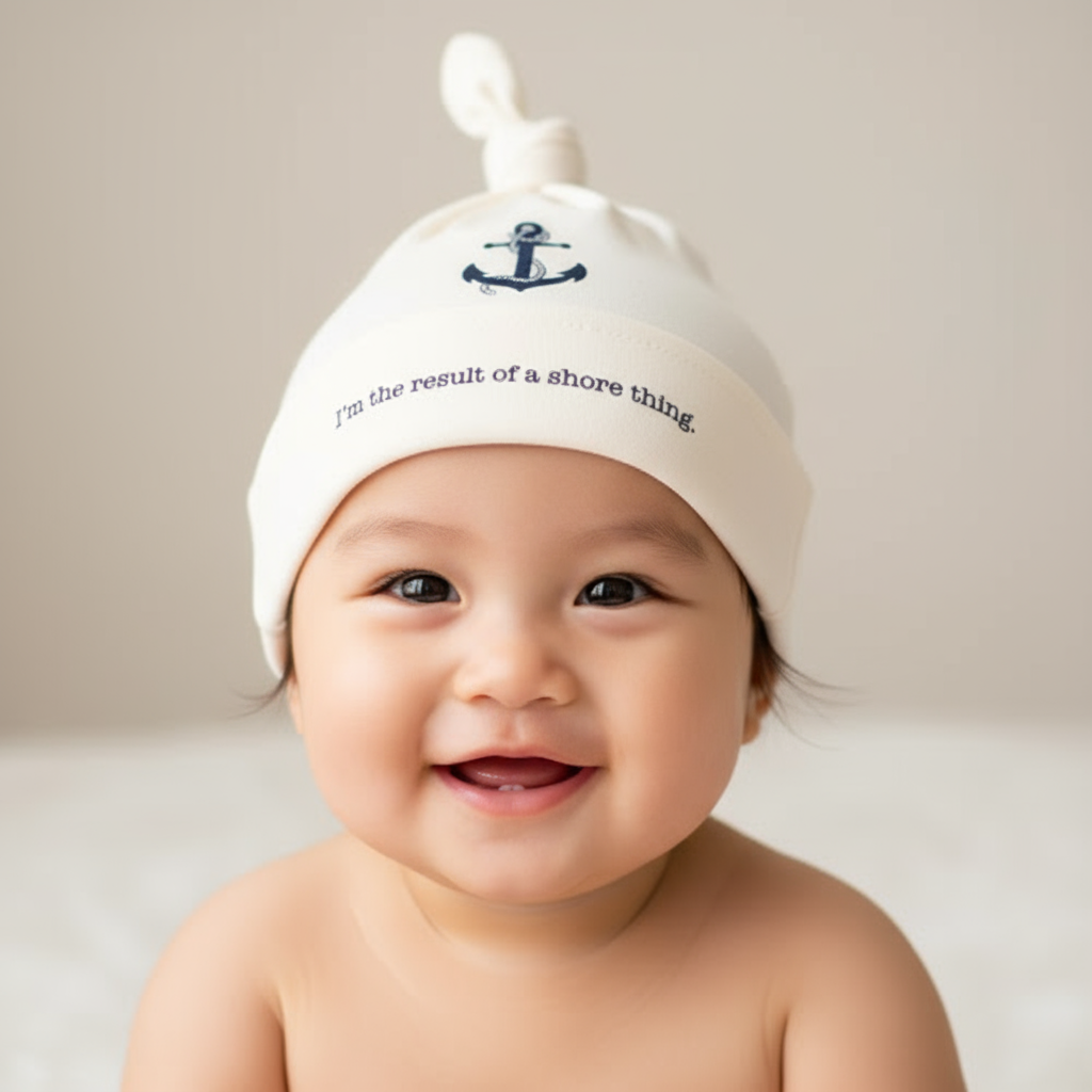 Shore Thing Nautical Baby Hat