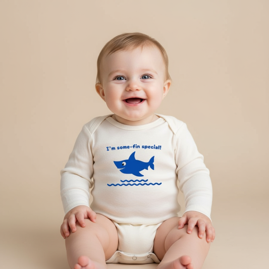 I'm Some-Fin Special Baby Shark Long Sleeve Romper
