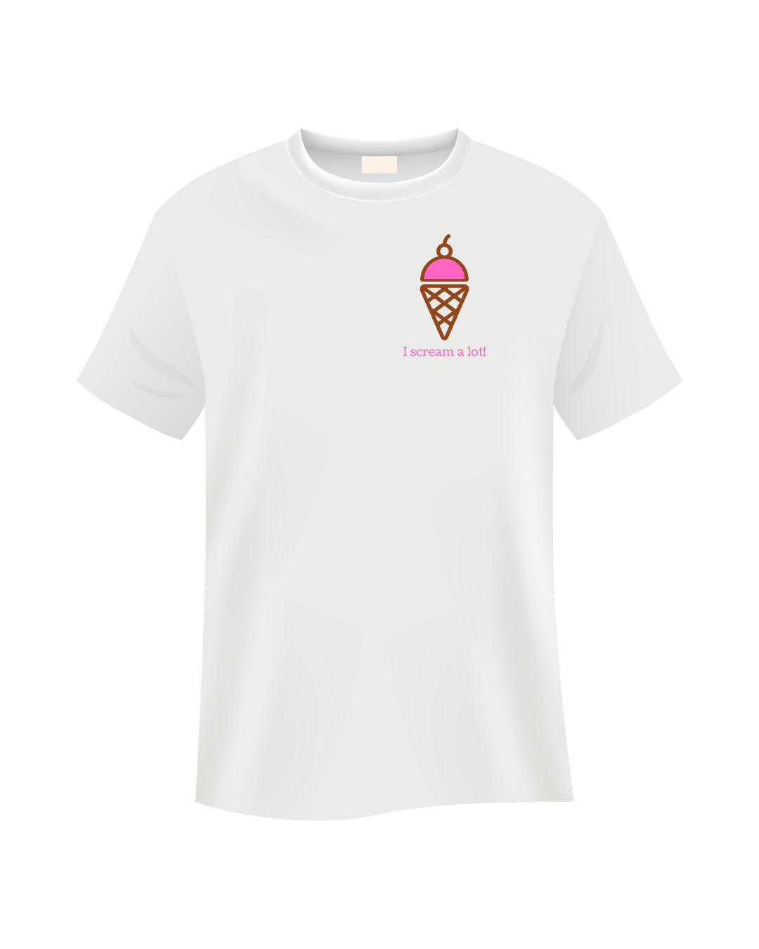 Ice cream Adult Tee - I scream a lot