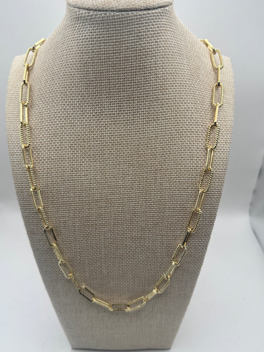 Gold Chain Link Necklace