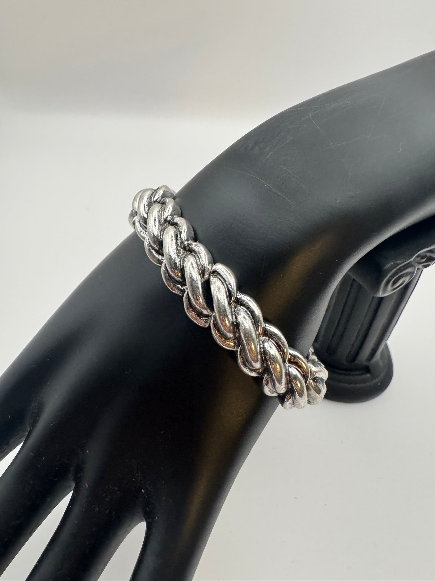 Silver Medium Braid Bracelet