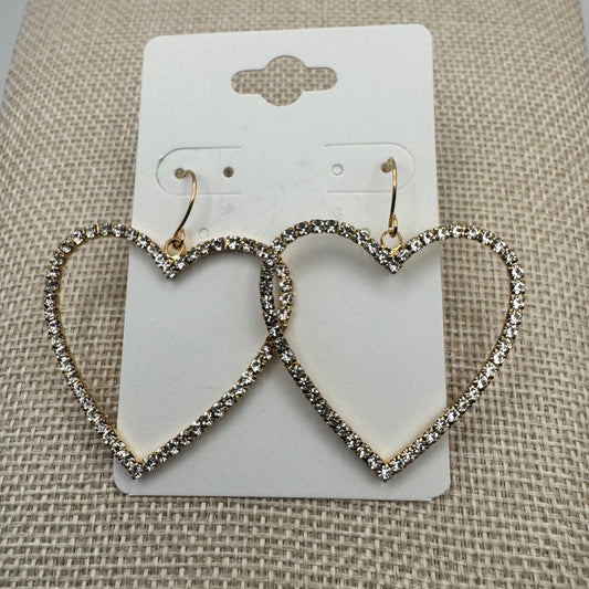 Crystal Heart Earrings