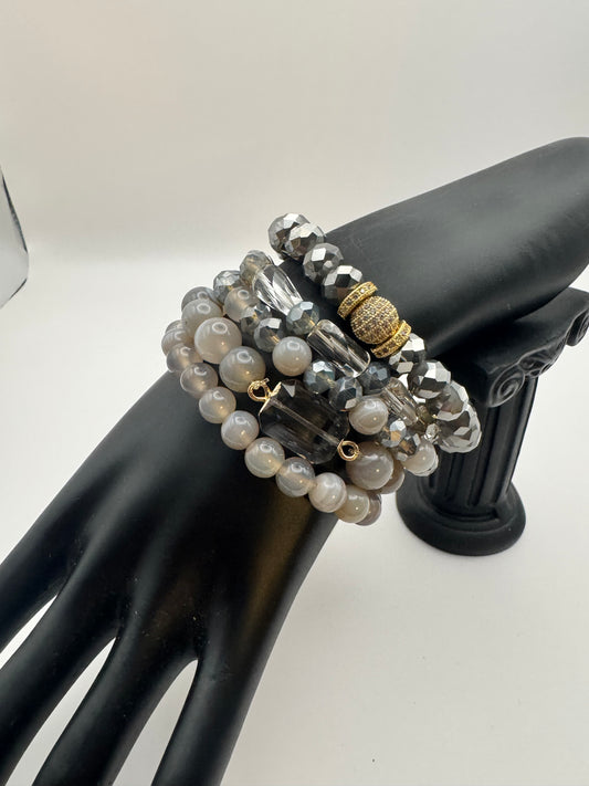 5 Stack Beaded Bracelets