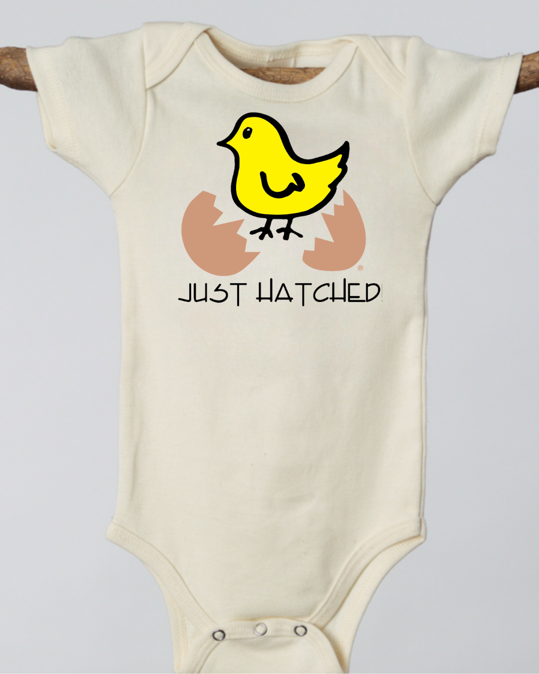 Just Hatched Short Sleeve Romper, hat & Blanket Gift Set