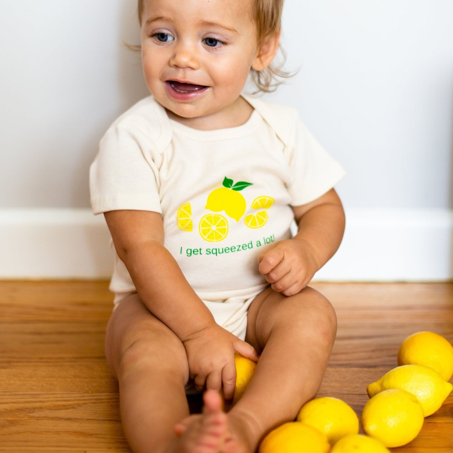 I Get Squeezed A Lot Short Sleeve Romper and Hat Gift Set