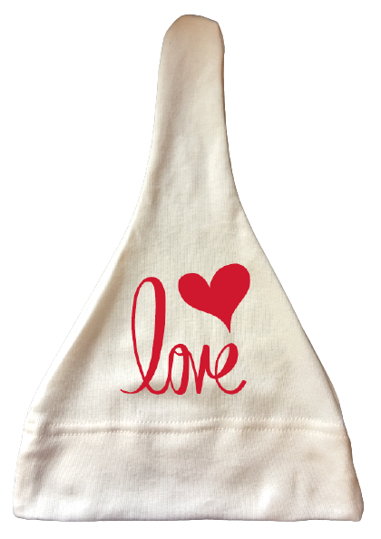 Love Short Sleeve Romper & Hat Gift Set