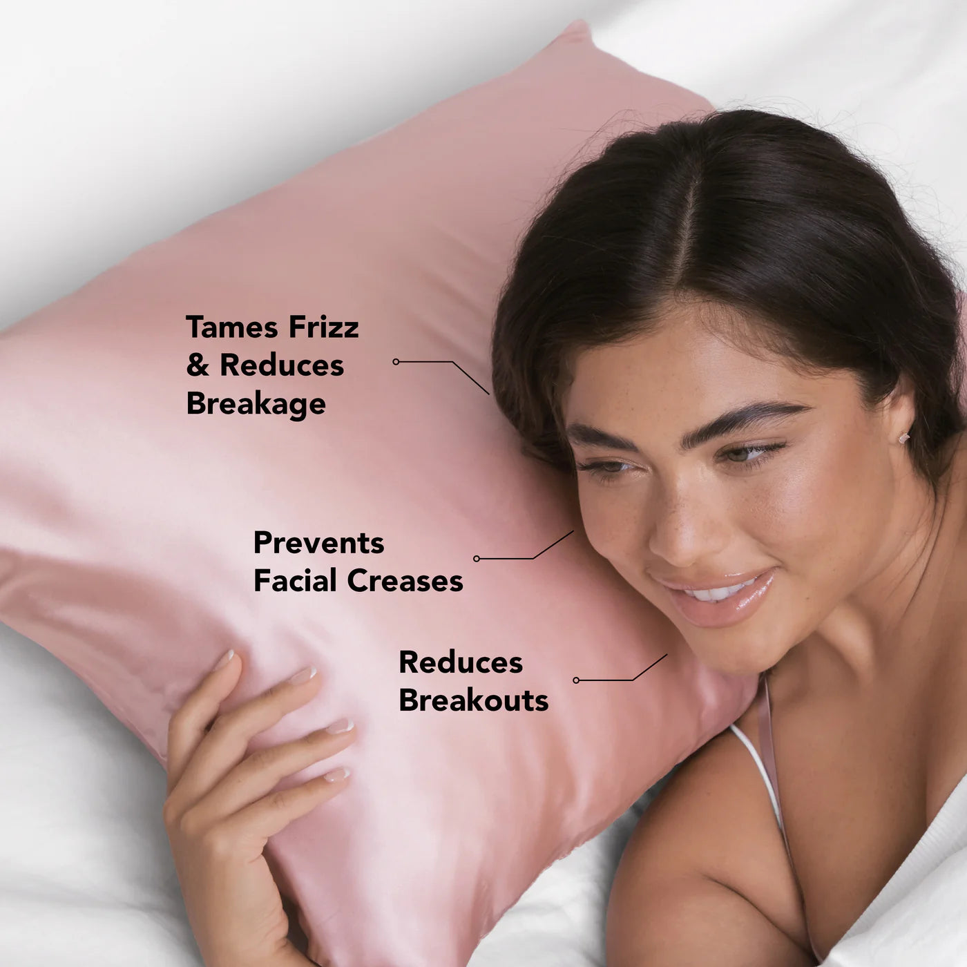 KITSCH Satin Pillowcase in Blush