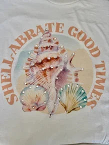 Indigo Blue - Shell-Abrate Good Times Top *Preorder*
