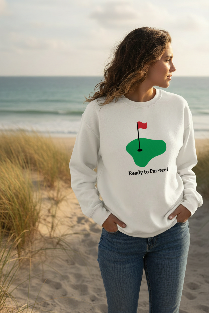 Pre-order Golf - Ready to Par-tee Adult Sweatshirt April Ship date